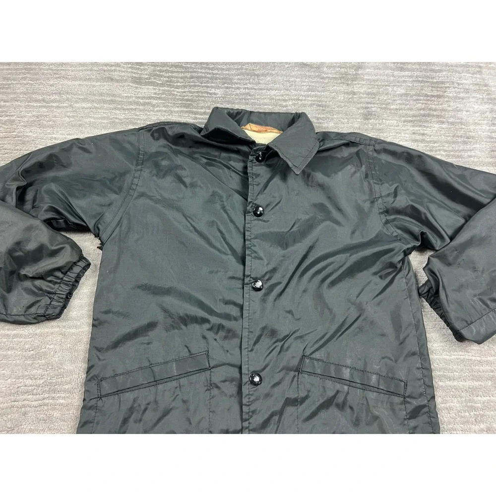 Windless Coach Jacket Men S Black 1981 Traveling Team Graphic Vintage Snap Front